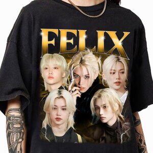 Felix Stray Kids “Dominate World Tour” Vintage Graphic T-Shirt